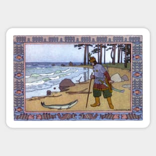 Prince Ivan and the Pike - The Frog Princess - Ivan Bilibin Sticker